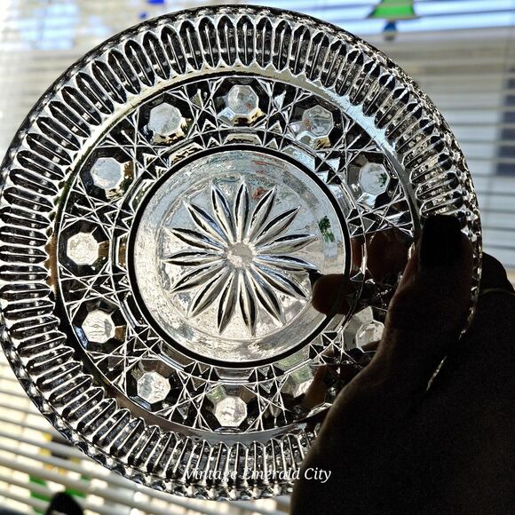 Vtg Indiana Glass Fruit Bowl Windsor Royal Brighton Pattern Dessert Berry Clear - Picture 2 of 11